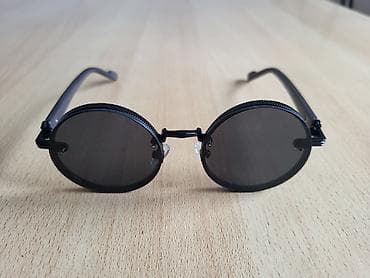 haljine za maturu piramida: Okrugle sunčane naočare – retro/steampunk stil - Tamno siva/crna — 1