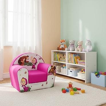 ccc decije papuce: Dečija fotelja na rasklapanje. Meki naslonjač za mališane sa motivima — 8