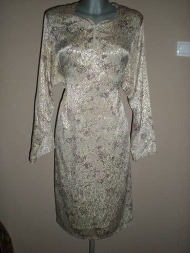 Haljine: One size, bоја - Zlatna, Oversize, Dugih rukava — 3