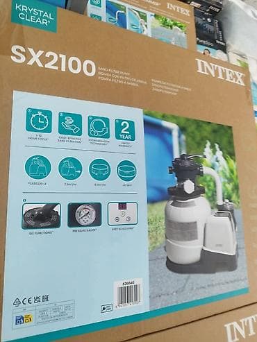 roda pumpa za bazen: Intex Krystal Clear SX2100 – peskani filter pumpa za bazen - Tip — 1
