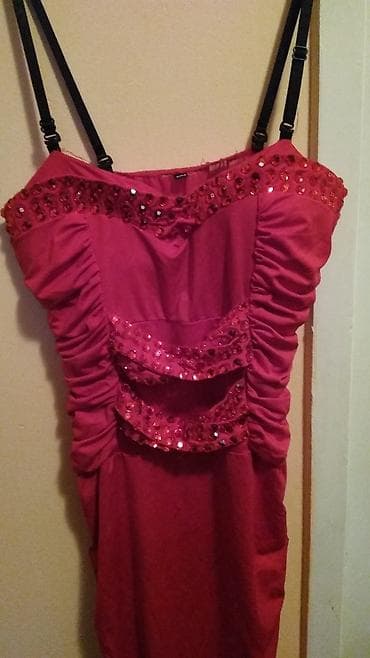 teddy bear jacket h m: Prelepa, duga haljina, uz telo je, do listova je — 3