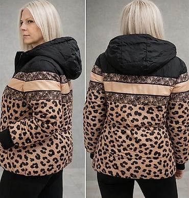 la force jakne: Ženska zimska jakna sa animal printom (leopard) i ukrasnim prugama. - — 6