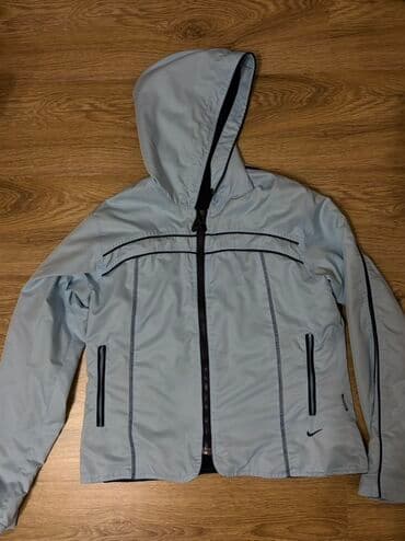sweatshirt h m: Windbreaker, XL (EU 54), Nike, color - Grey, Polyester — 1