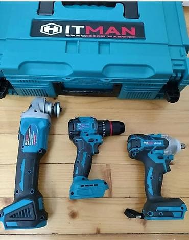 Hand Tools: Set akumulatorskih alata HITMAN – 62V Sadržaj kompleta: - Ugaona — 1