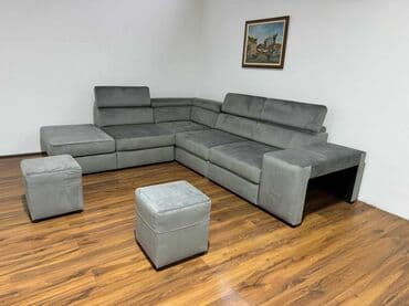 natuzzi garniture: *Dimenzija 295x240 *Univerzalan ugao *Val opruge *2 skrivena taburea — 7