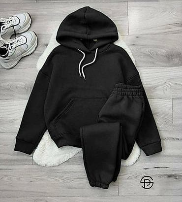 Haljine: Duks trenerka komplet – uniseks, jednobojni set - Komplet: dukserica — 5