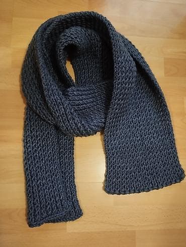 Vests: Topli dugačak šal ručno pleteni, 200x22 cm. Novo — 4