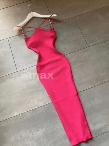 maksi haljine: New,Knited zara’’ Dress Velicine uni Boje: Orange, Crna, Lila — 5