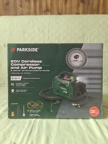 Šrafcigeri: PARKSIDE 20V Cordless Compressor and Air Pump (PKA 20-Li D3) – 2 u 1 — 7
