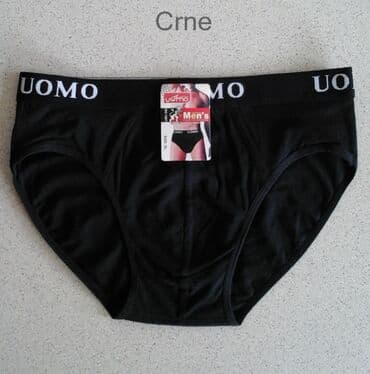 veličine pantalona: Slip gace UOMO kvalitetan muški veš XL,2XL,3XL Jedan komad je 300din — 2