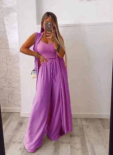 Komplet troslojni ΕΎenski set β prsluk + top + Ε‘iroke pantalone - Set na lalafo.rs Komplet troslojni ΕΎenski set β prsluk + top + Ε‘iroke pantalone - Set