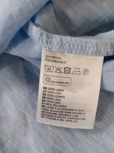 ženske jakne c a: H&M, M (EU 38), Flax, Single-colored, color - Light blue — 6