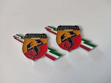 prey sa prevodom: NATPIS U PARU ABARTH ZASTAVICA ZA FIAT 500, GRANDE PUNTO, EVO | — 2