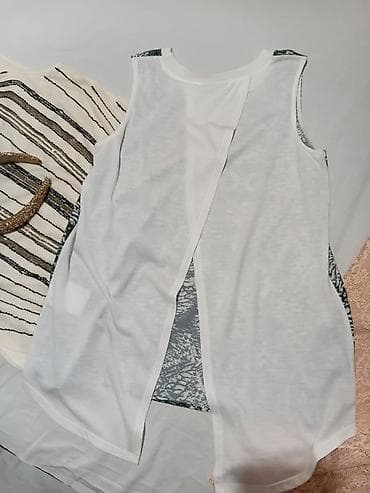 farmerke dsquared2: Ženski komplet – 3 topa + rajf - Elegantan krem bezrukavnik sa — 5