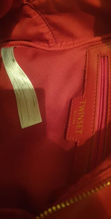 rll kais: TWINSET twin set original ranac, crvene boje, vuče na bordo. Spolja — 3