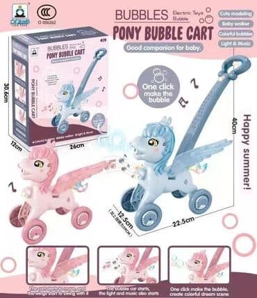 Poni guralica koja izbacuje balončiće, svetli i svira Tražite igračku