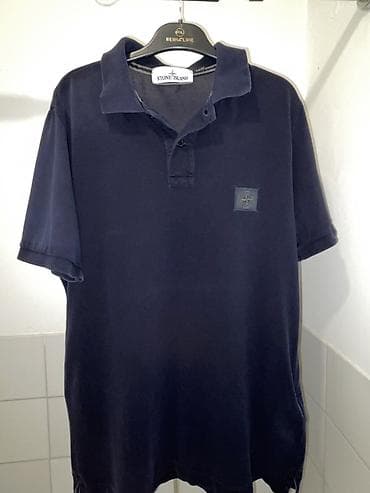 kosulja i kravata: Men's T-shirt Stone Island, bоја - Tamnoplava — 1