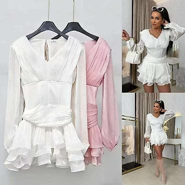 95 white: Nova kolekcija 🌸 Preslatka haljinica|| 3900 dinara / one size — 1