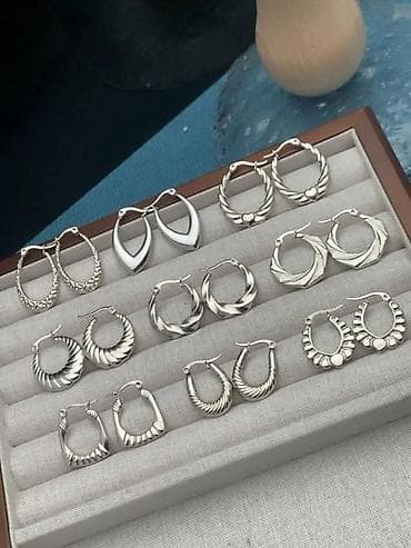nakit kamen: Minđuše – od nerđajućeg čelika - Materijal: nerđajući čelik (inox) — 2