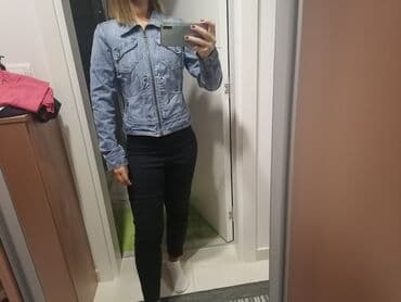 plavi kaput sa krznom: Teksas jakna kupljena u Italiji. Nosena je veoma malo. U odlicnom — 1