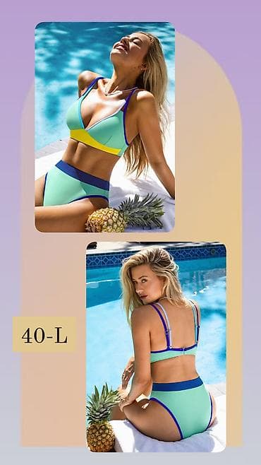 Dvodijelni ženski kupaći kostim – veličina 40-L - Model: bikini sa