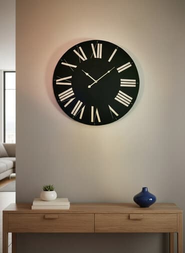 Zidni sat, bоја - Crna, Novo