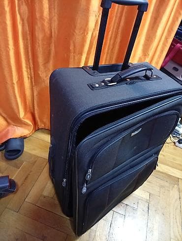 kopija mona torbi: Veliki kofer na točkiće sa teleskopskom ručkom. oko 75 50 30 — 3