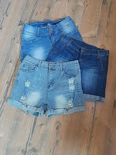 coca cola naocare: Paket – 3 x ženske teksas šorts Veličina S -M - Tri ženska šortsa od — 3