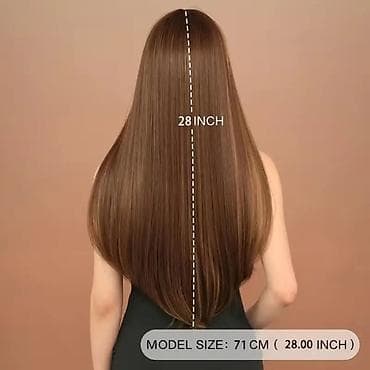 Perike i klipse: Perika – duža ravna sa šiškama + kratka pixie varijanta - Stil 1 — 2