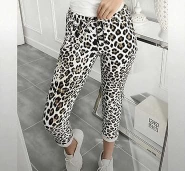 cargo pantalone: Ženske lagane pantalone 7/8 dužine, casual kroja - Model: 7/8 (do — 5