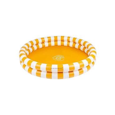 bazén 2x4m: Dečiji bazen 100 cm Swim Essentials — žuto-bele pruge Veseli okrugli — 1