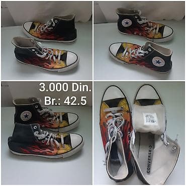 vodonepropusne cipele: Original Converse All Star – visoke patike sa zanimljivim plamen — 2