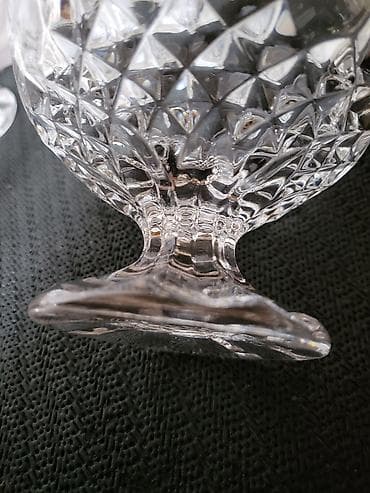 poklon za kuma: Case za sladoled,poslastice kristal Zajecar iz 70ih.god. Case — 10