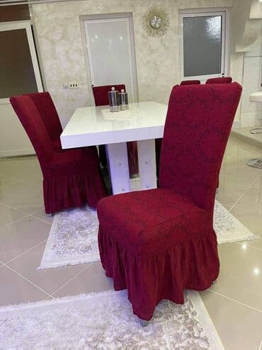 trpezarijske stolice kupujem: PREKRIVAČI ZA STOLICE-6 komada cena 3400 dinara. Odgovara za bilo koje — 2