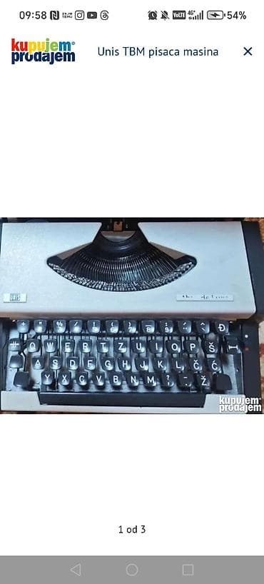 UNIS TBM i Olympia pisaće mašine - UNIS TBM: kompaktna mehanička