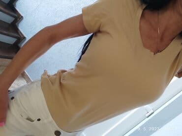celine majice: Basic nude majica s/m — 2