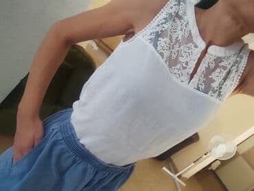 Bluze: Hugo Boss, S (EU 36), Jednobojni, bоја - Bela — 2