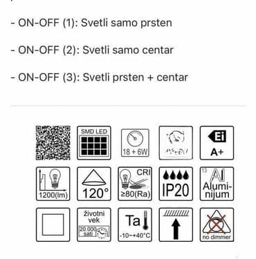 okrugli krevetac 6 u 1: Plafonjera, bоја - Bela, Novo — 4