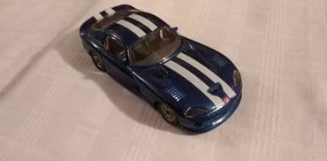 makete automobila 118: Burago Dodge Viper RT10,1:43,Italy sa gumama na tockovima,ocuvan — 1
