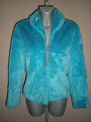 haljine secene ispod grudi: S (EU 36), With lining, Faux fur, color - Light blue — 1