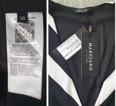leprsave duge haljine: Guess S (EU 36), color - Black, Cocktail, Long sleeves — 1