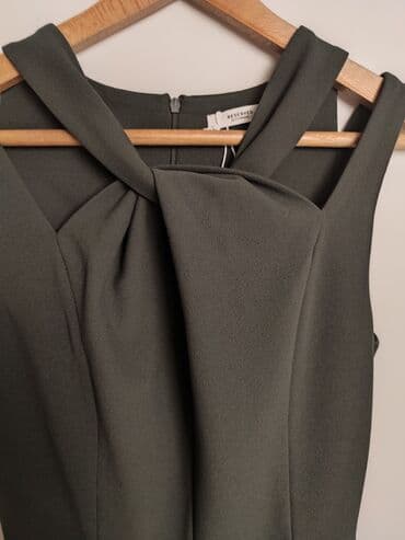 zelene zenske pantalone: Reserved, S (EU 36), Jednobojni, bоја - Maslinasto zelena — 5