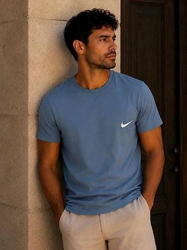 muska odela uzice: Men's T-shirt Nike, bоја - Svetloplava — 1