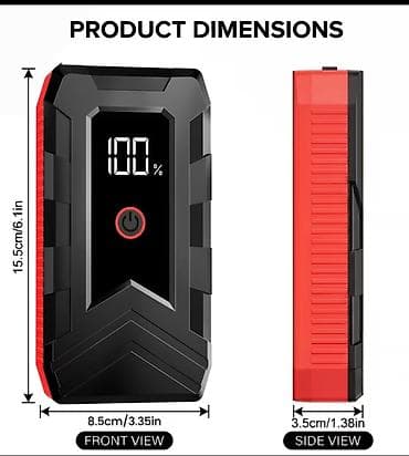 električni pendrek: Prenosni starter za akumulator (jump starter) 12V - Snaga za — 2