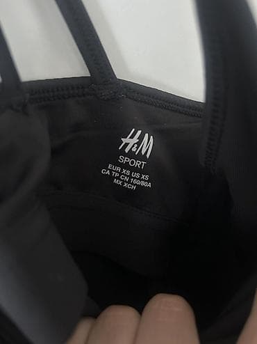 satenski top: H&M top za trening XS — 2