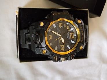 alba satovi: Casio G-Shock muški ručni sat – Mudmaster stil, crno-zlatni - Robusno — 6