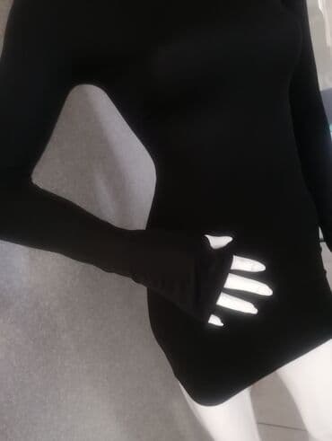 ponco za zimu: S (EU 36), color - Black, Long sleeves — 3