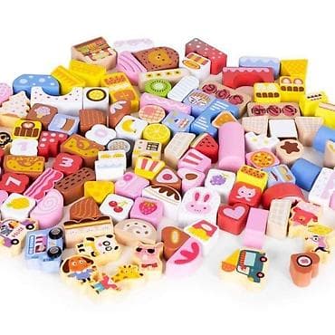 Building Blocks: EDUKATIVNE DRVENE KOCKE SET – CANDY CITY, 116 kom Brend: ECO TOYS — 5