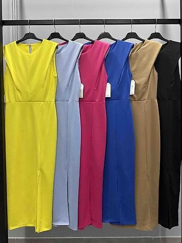 Muška odeća: 🔥Elegantna midi haljina bez rukava sa prorezom
✅2400 din — 3