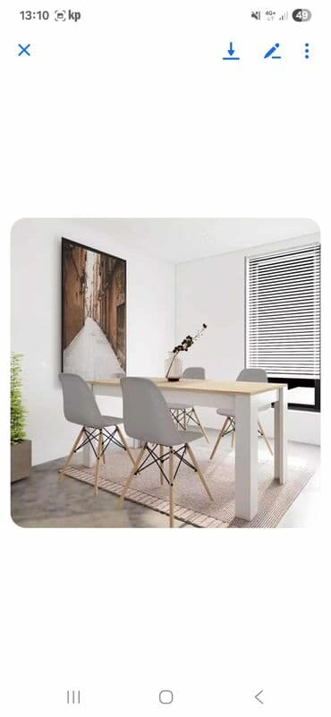 sto i klupe od paleta: 07. Trpezarijski set Kadiz 21500din. Dimenzije stola: 152x72x76 cm — 2